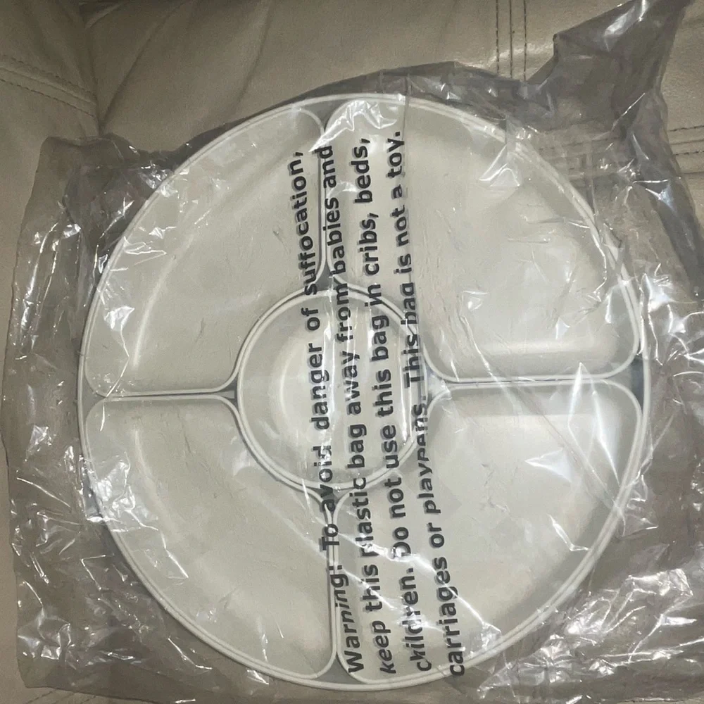 White Party Serving Tray 6 Piece Set New Sealed Fun Party Get Together Holidays